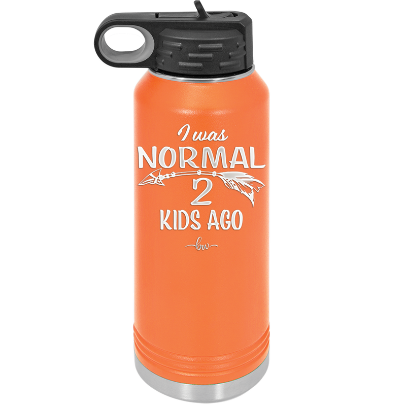 I Was Normal 2 Kids Ago - Laser Engraved Stainless Steel Drinkware - 1186 -