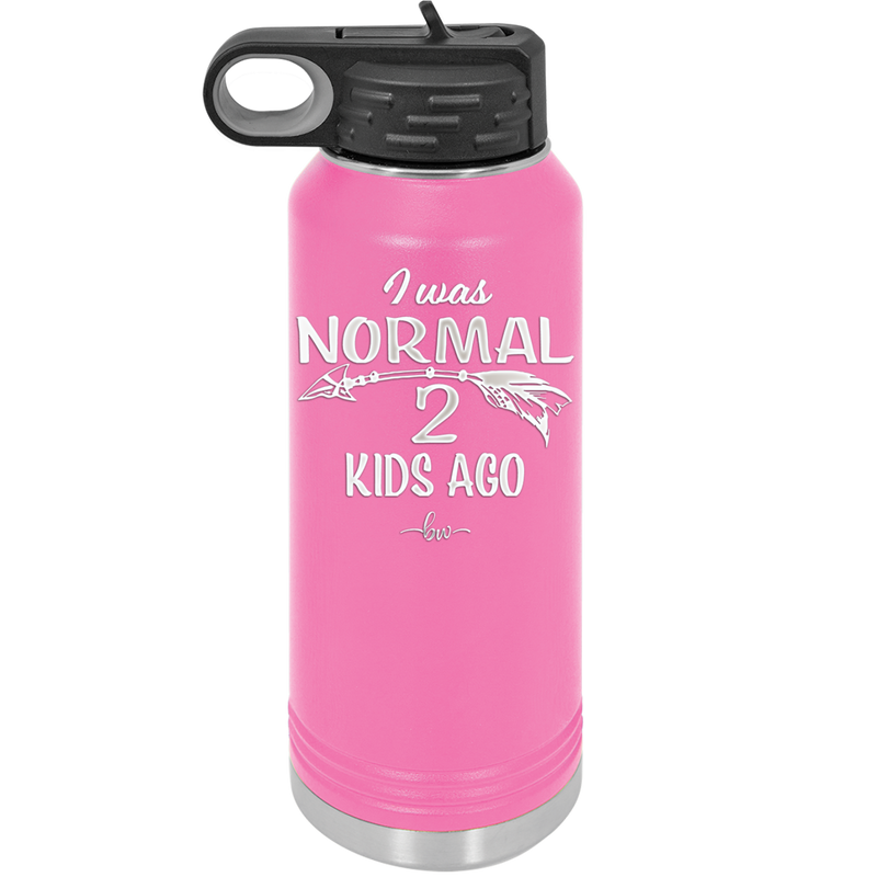 I Was Normal 2 Kids Ago - Laser Engraved Stainless Steel Drinkware - 1186 -
