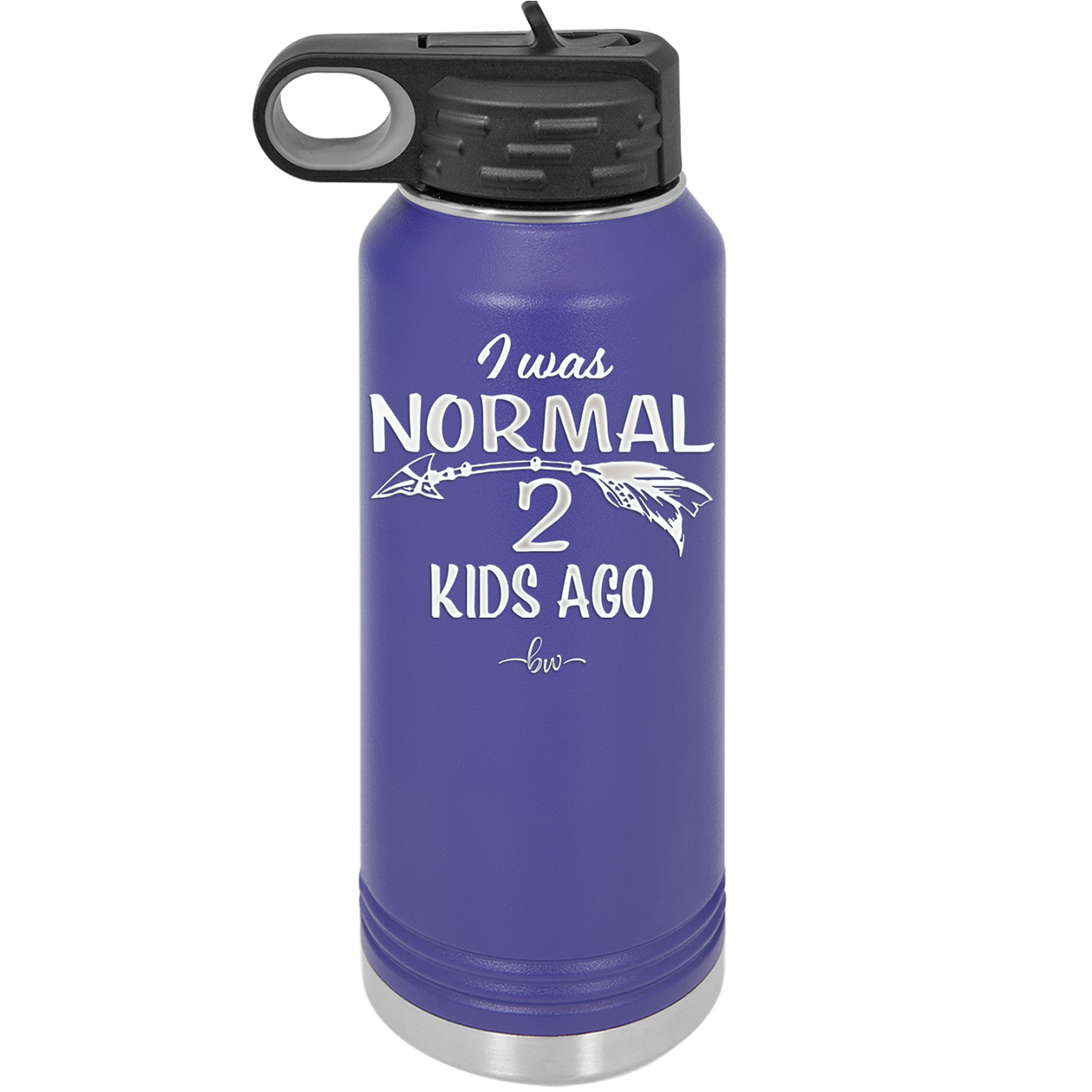 I Was Normal 2 Kids Ago - Laser Engraved Stainless Steel Drinkware - 1186 -