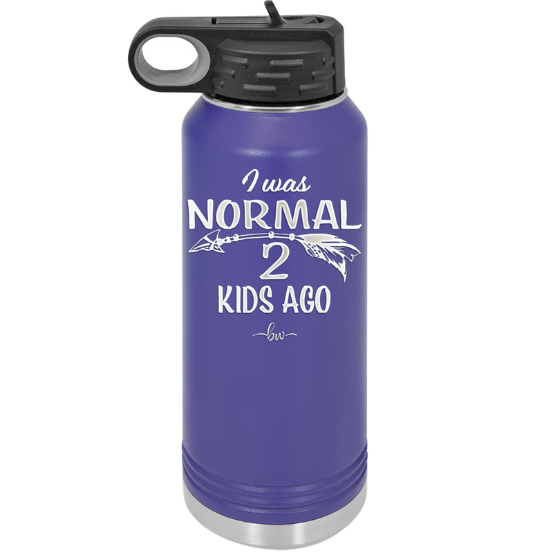 I Was Normal 2 Kids Ago - Laser Engraved Stainless Steel Drinkware - 1186 -