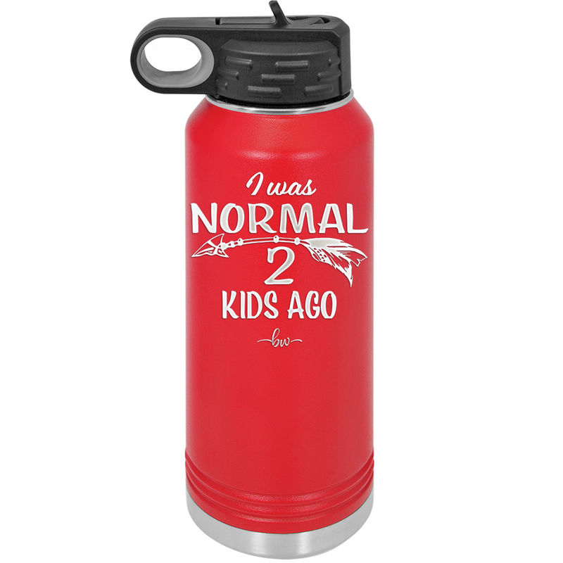 I Was Normal 2 Kids Ago - Laser Engraved Stainless Steel Drinkware - 1186 -