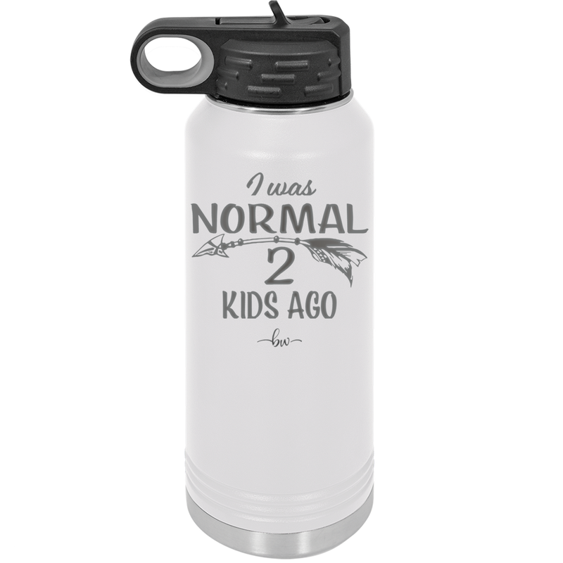 I Was Normal 2 Kids Ago - Laser Engraved Stainless Steel Drinkware - 1186 -