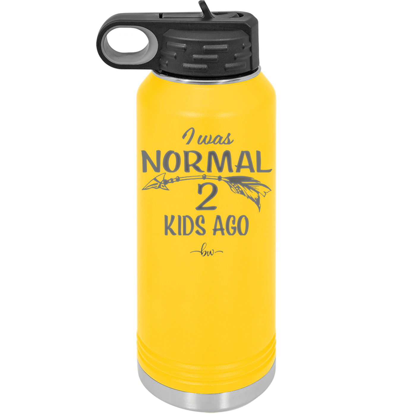I Was Normal 2 Kids Ago - Laser Engraved Stainless Steel Drinkware - 1186 -