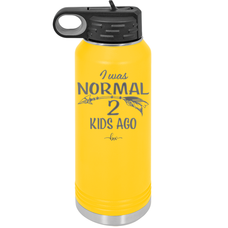 I Was Normal 2 Kids Ago - Laser Engraved Stainless Steel Drinkware - 1186 -