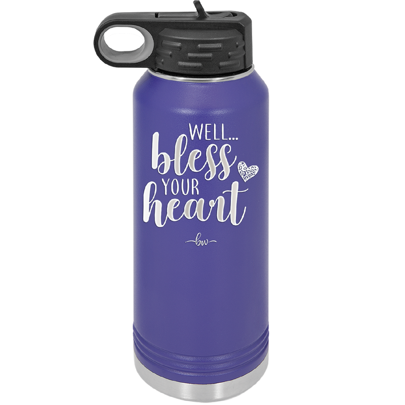 Well Bless Your Heart - Laser Engraved Stainless Steel Drinkware - 1195 -