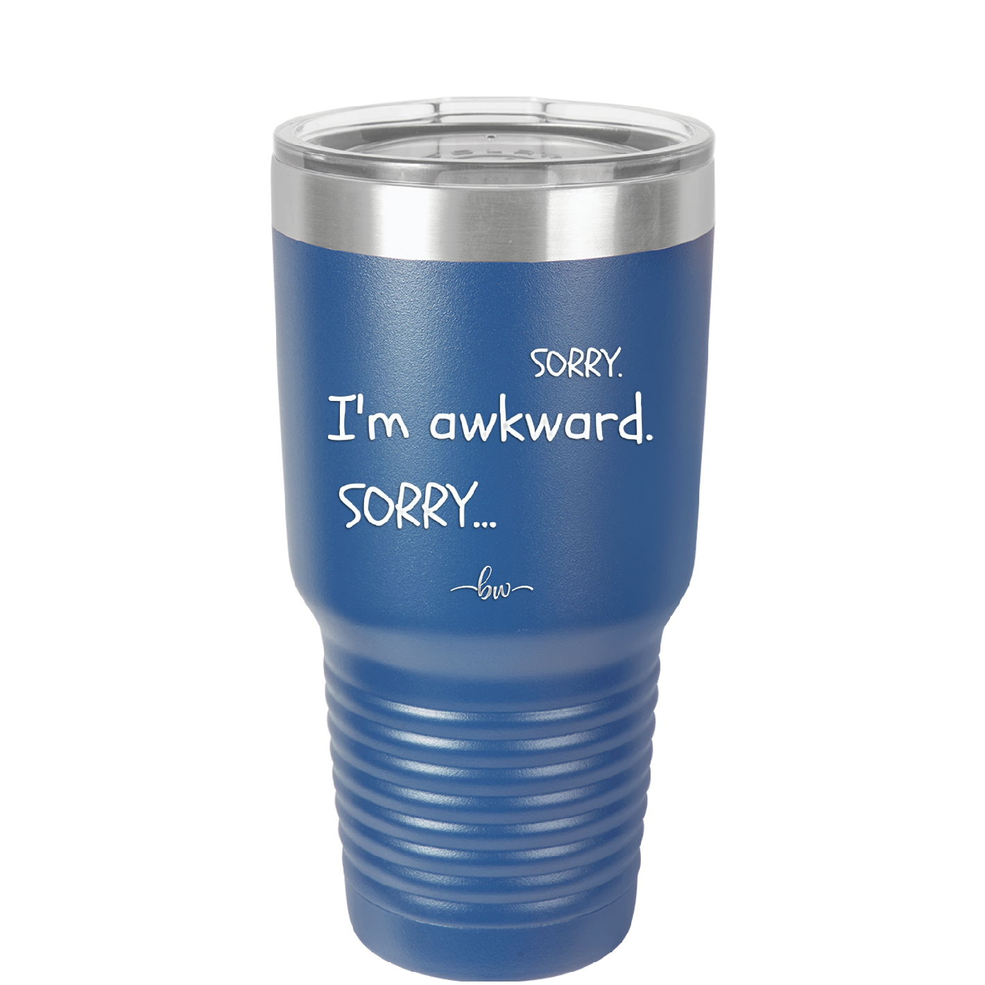 Sorry, I'm Awkward, Sorry - Laser Engraved Stainless Steel Drinkware - 1197 -