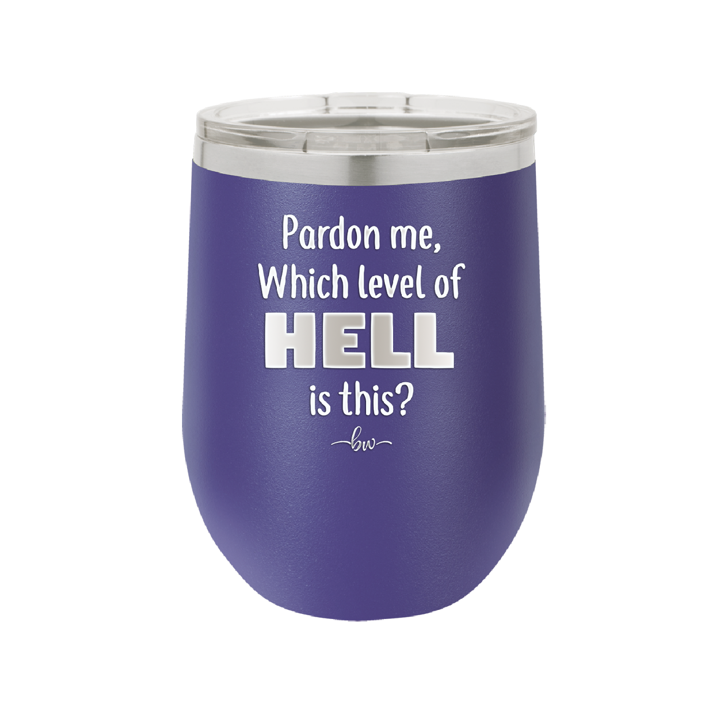 Pardon Me Which Level of Hell is This - Laser Engraved Stainless Steel Drinkware - 1200 -