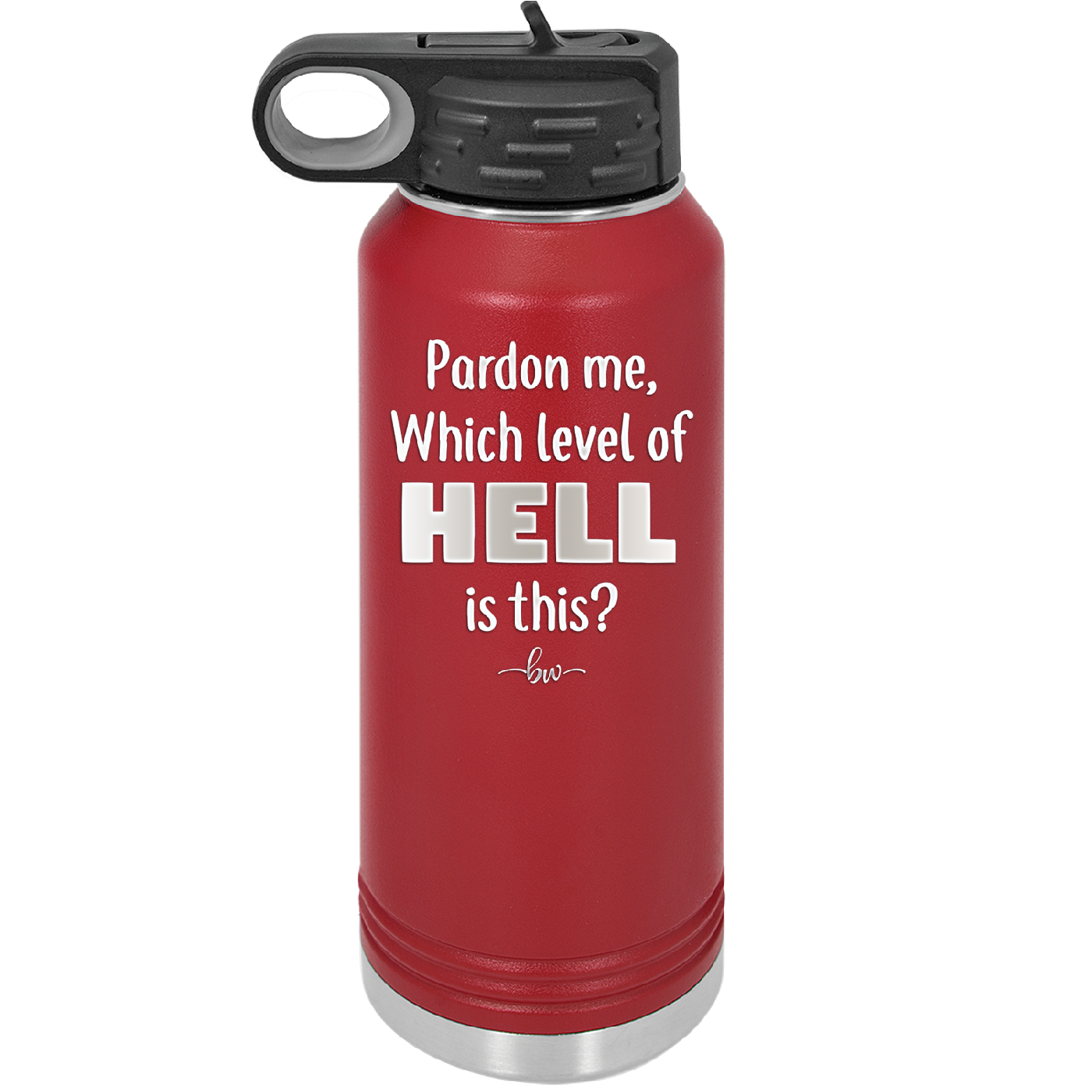 Pardon Me Which Level of Hell is This - Laser Engraved Stainless Steel Drinkware - 1200 -