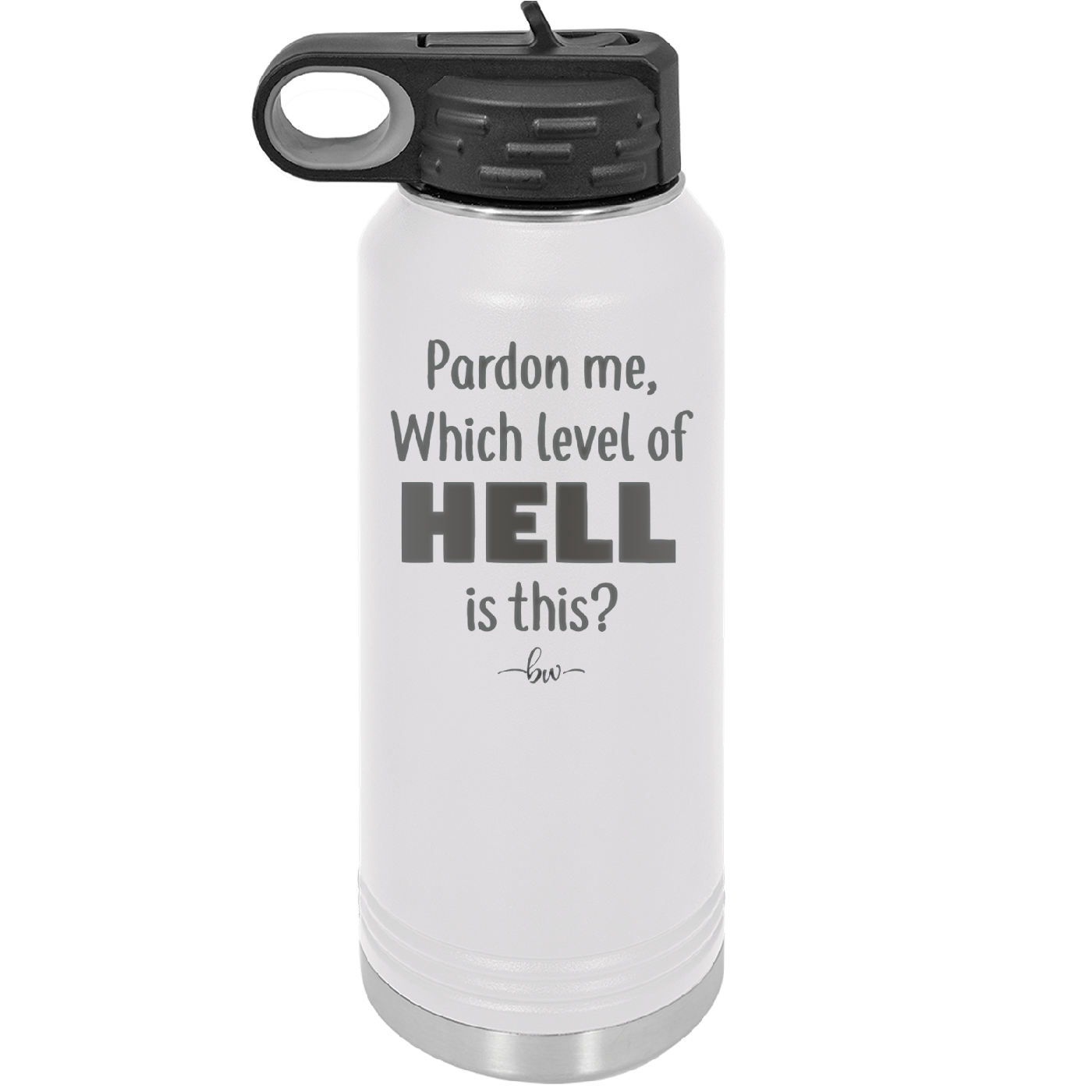 Pardon Me Which Level of Hell is This - Laser Engraved Stainless Steel Drinkware - 1200 -