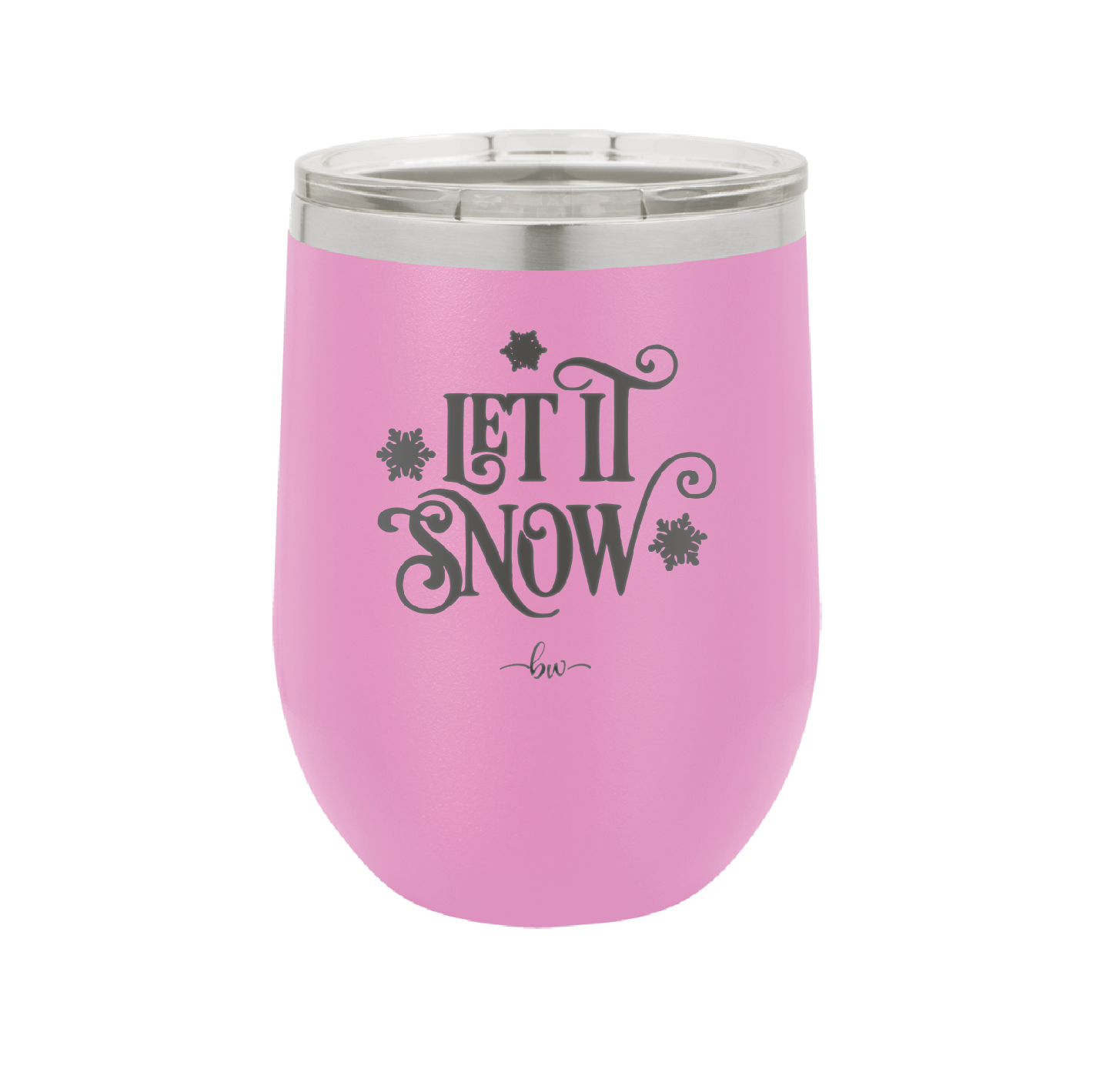 Let it Snow - Laser Engraved Stainless Steel Drinkware - 1218 -