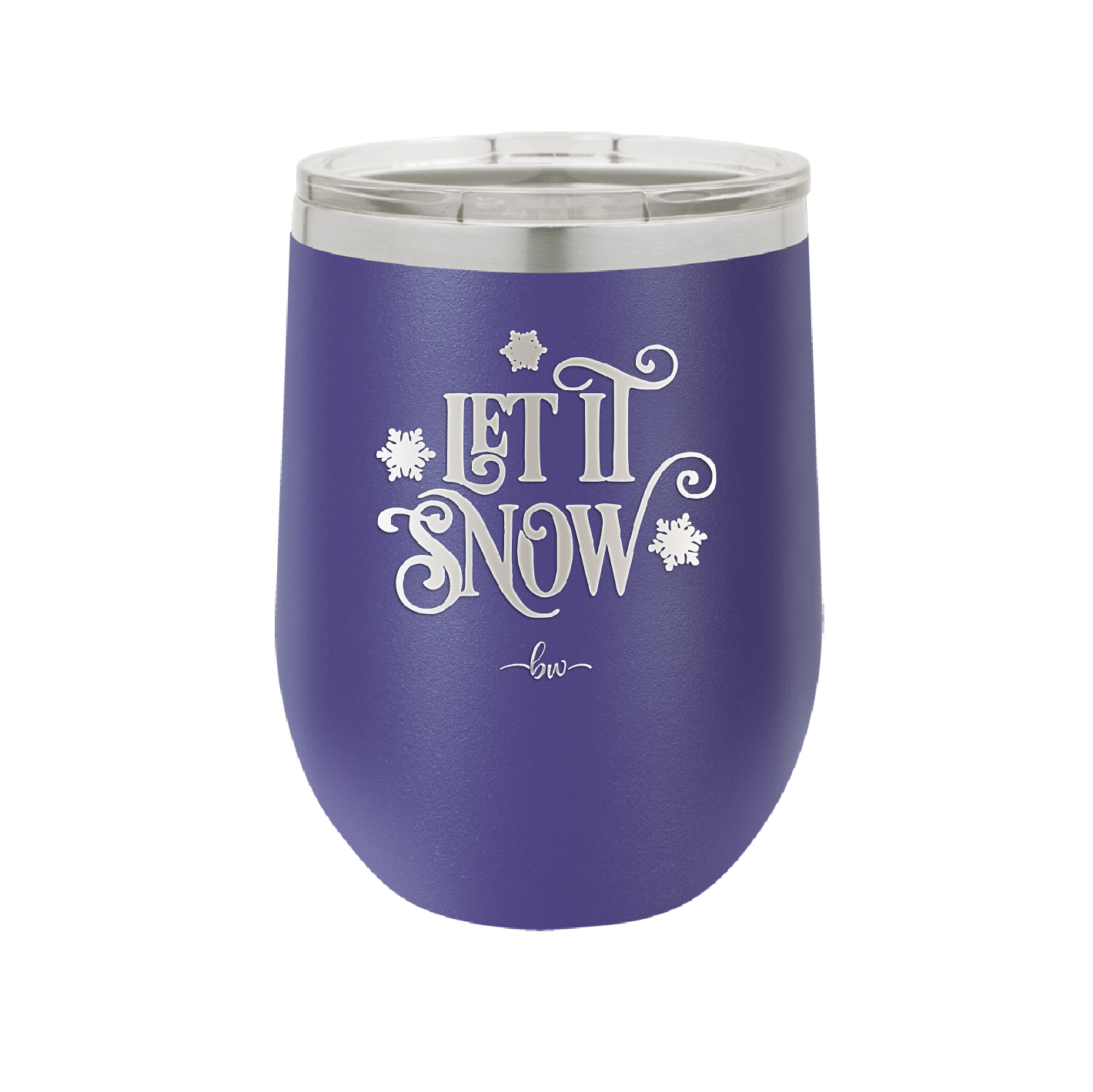 Let it Snow - Laser Engraved Stainless Steel Drinkware - 1218 -