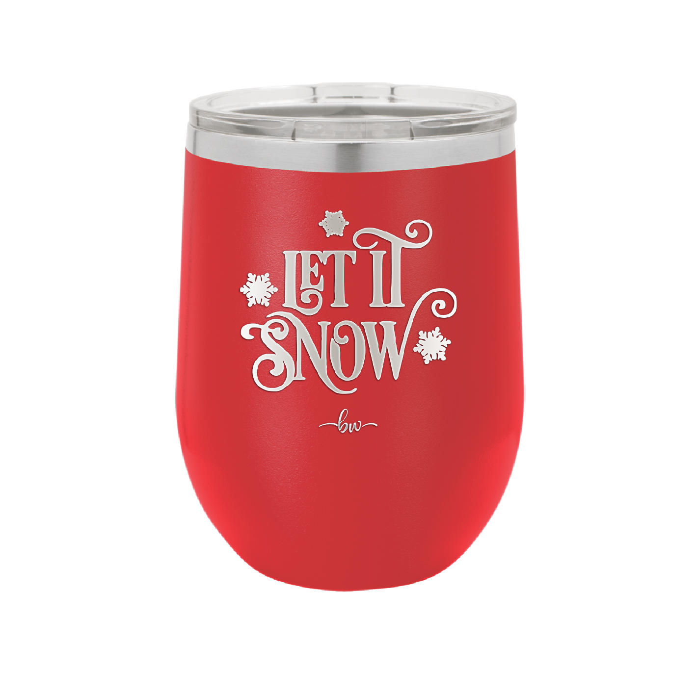 Let it Snow - Laser Engraved Stainless Steel Drinkware - 1218 -
