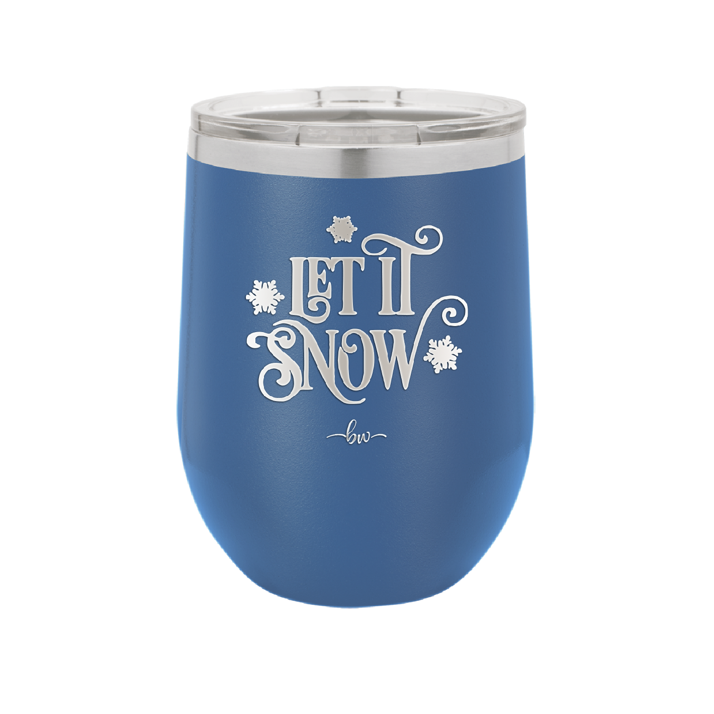 Let it Snow - Laser Engraved Stainless Steel Drinkware - 1218 -