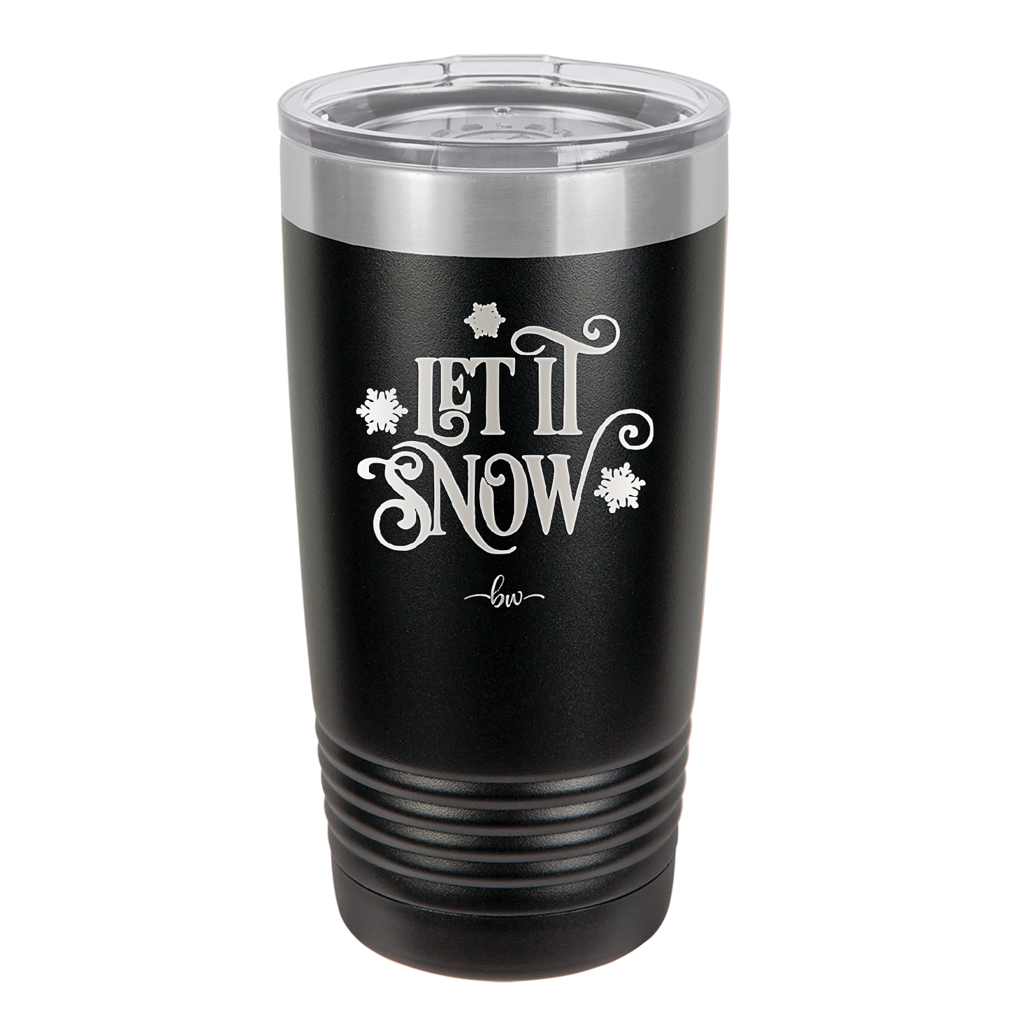 Let it Snow - Laser Engraved Stainless Steel Drinkware - 1218 -