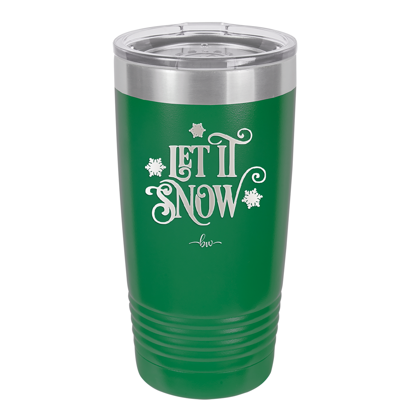 Let it Snow - Laser Engraved Stainless Steel Drinkware - 1218 -