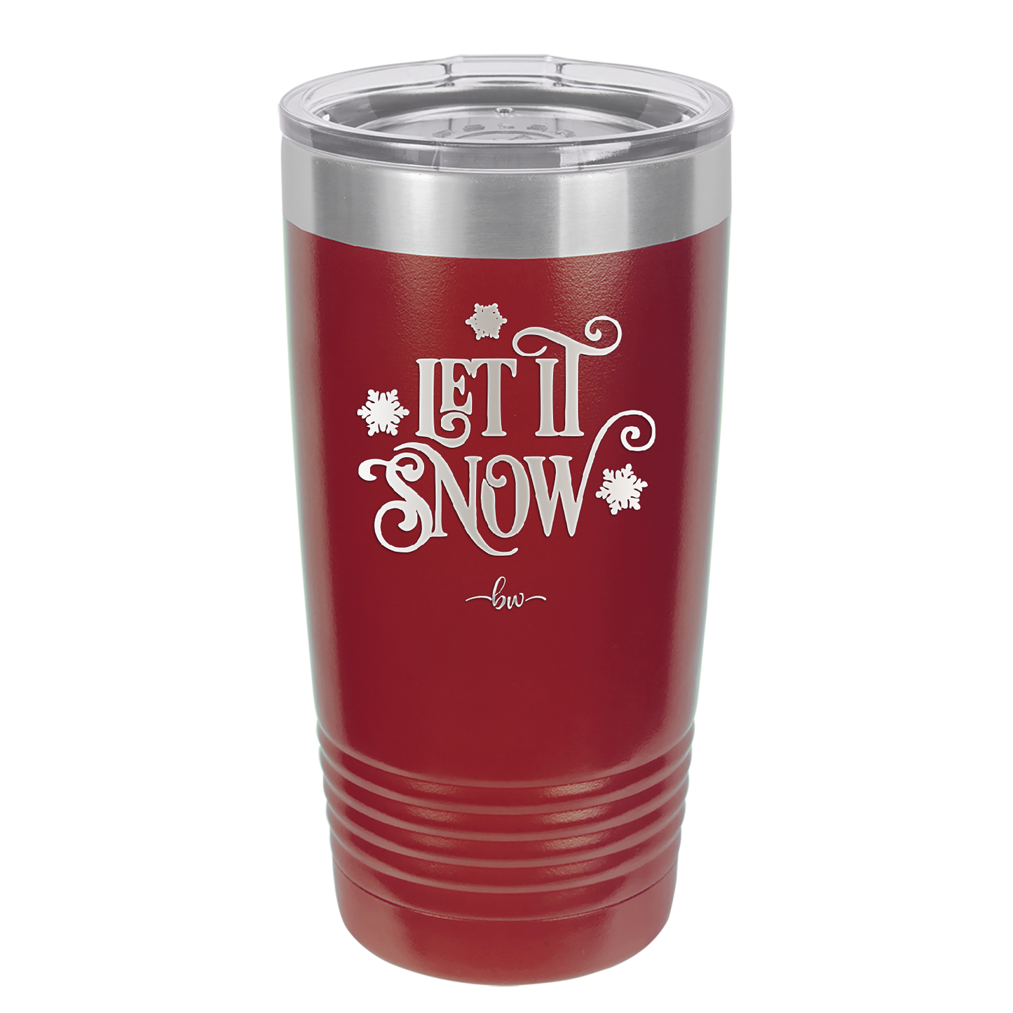 Let it Snow - Laser Engraved Stainless Steel Drinkware - 1218 -