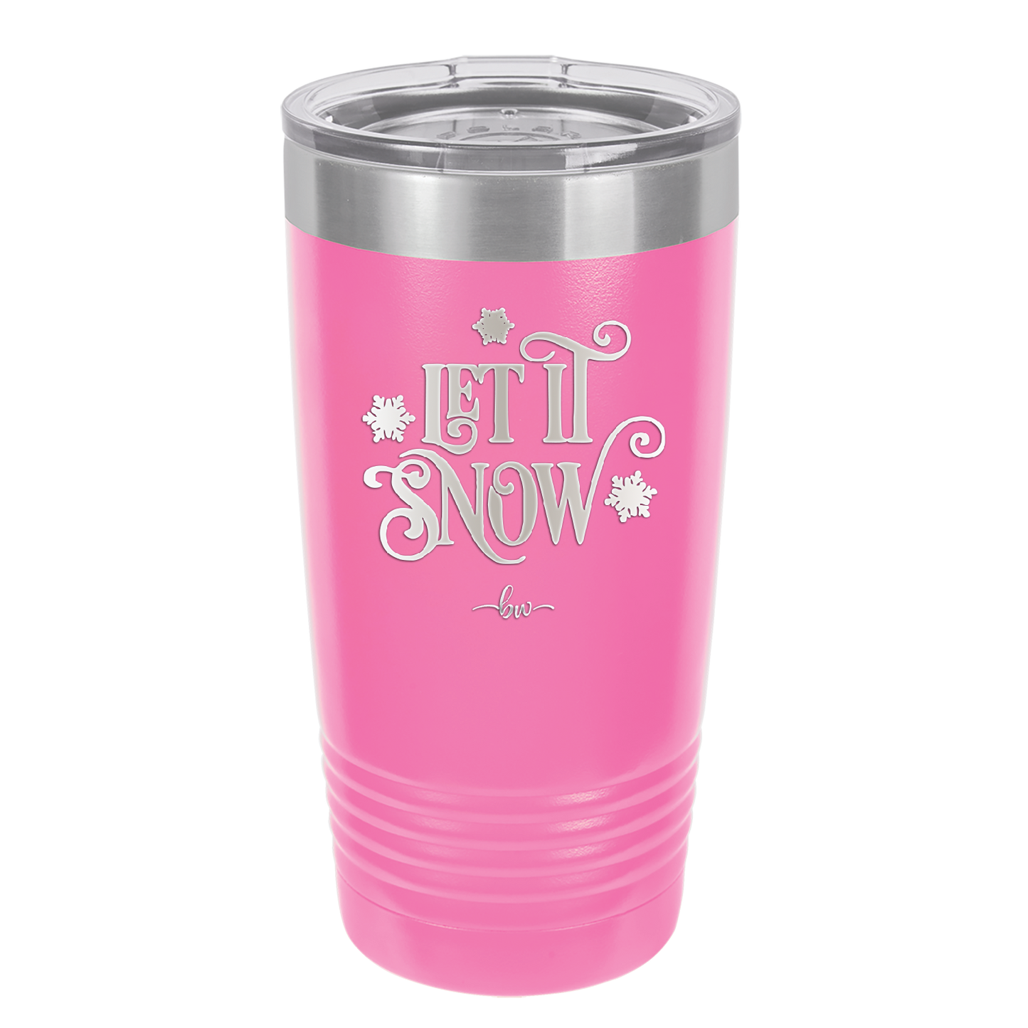 Let it Snow - Laser Engraved Stainless Steel Drinkware - 1218 -