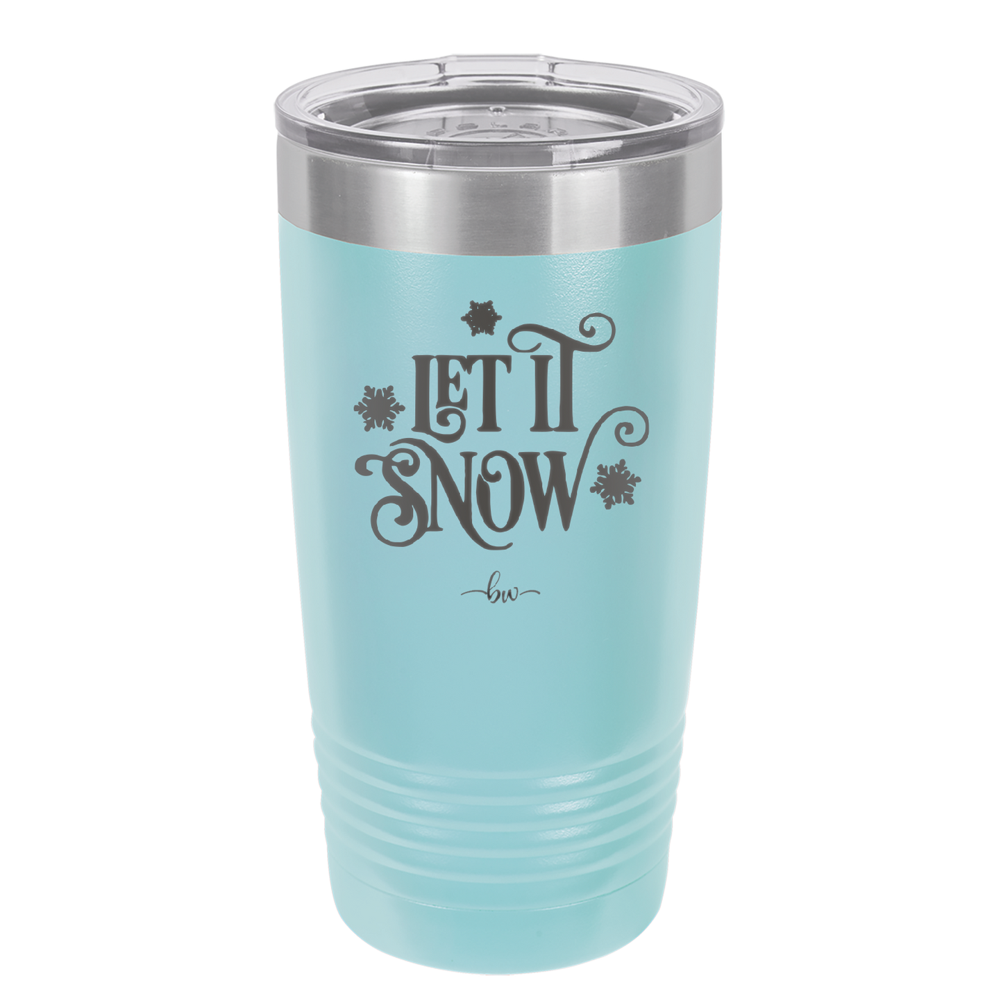 Let it Snow - Laser Engraved Stainless Steel Drinkware - 1218 -