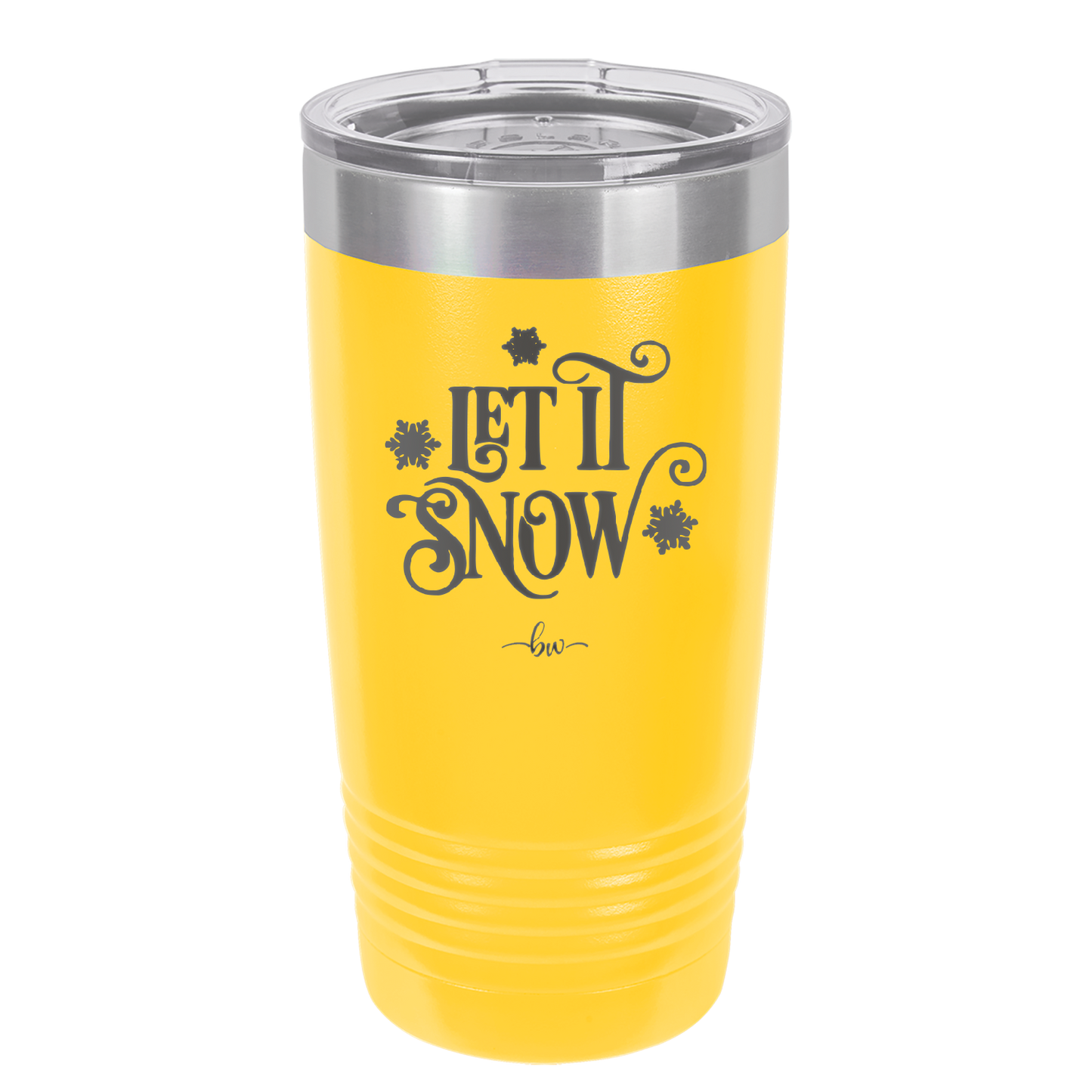 Let it Snow - Laser Engraved Stainless Steel Drinkware - 1218 -