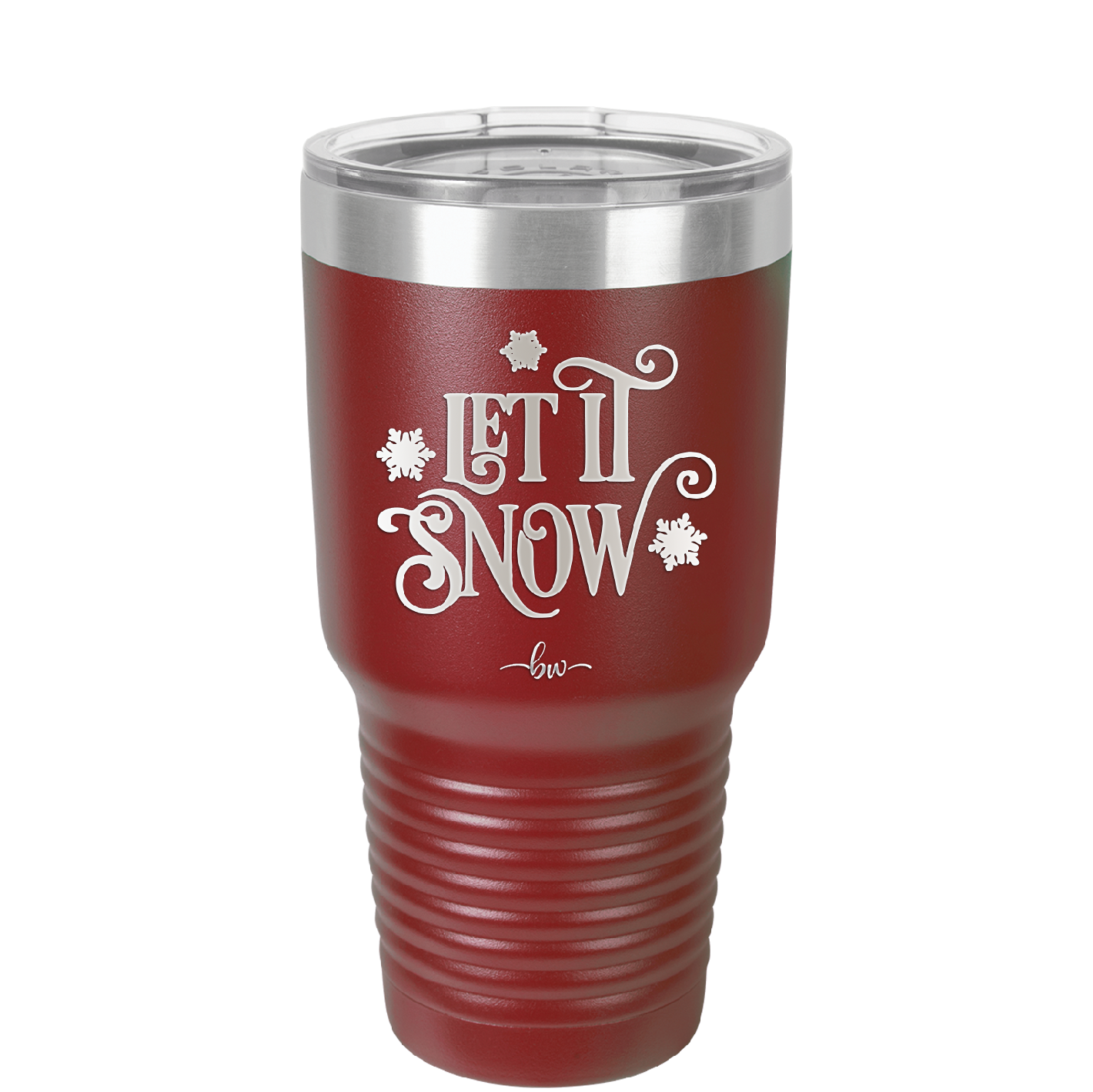 Let it Snow - Laser Engraved Stainless Steel Drinkware - 1218 -