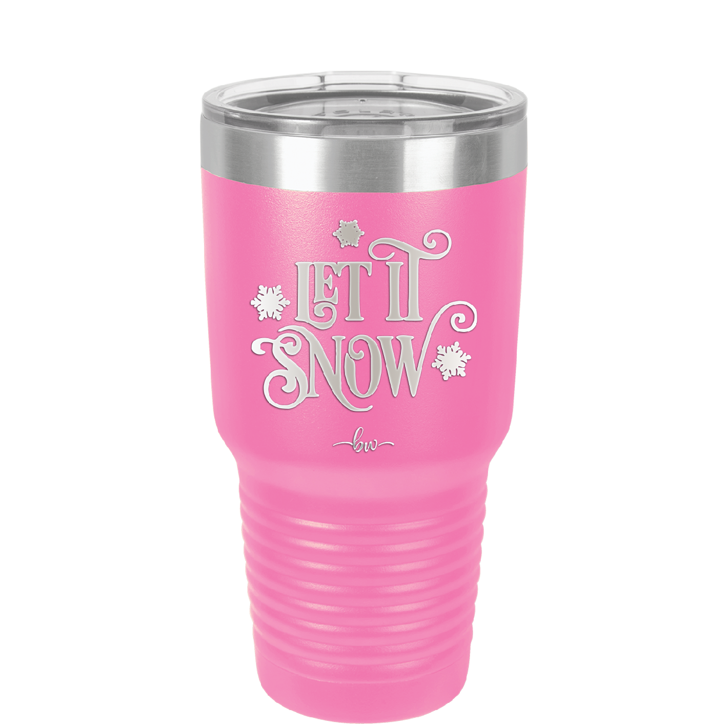 Let it Snow - Laser Engraved Stainless Steel Drinkware - 1218 -