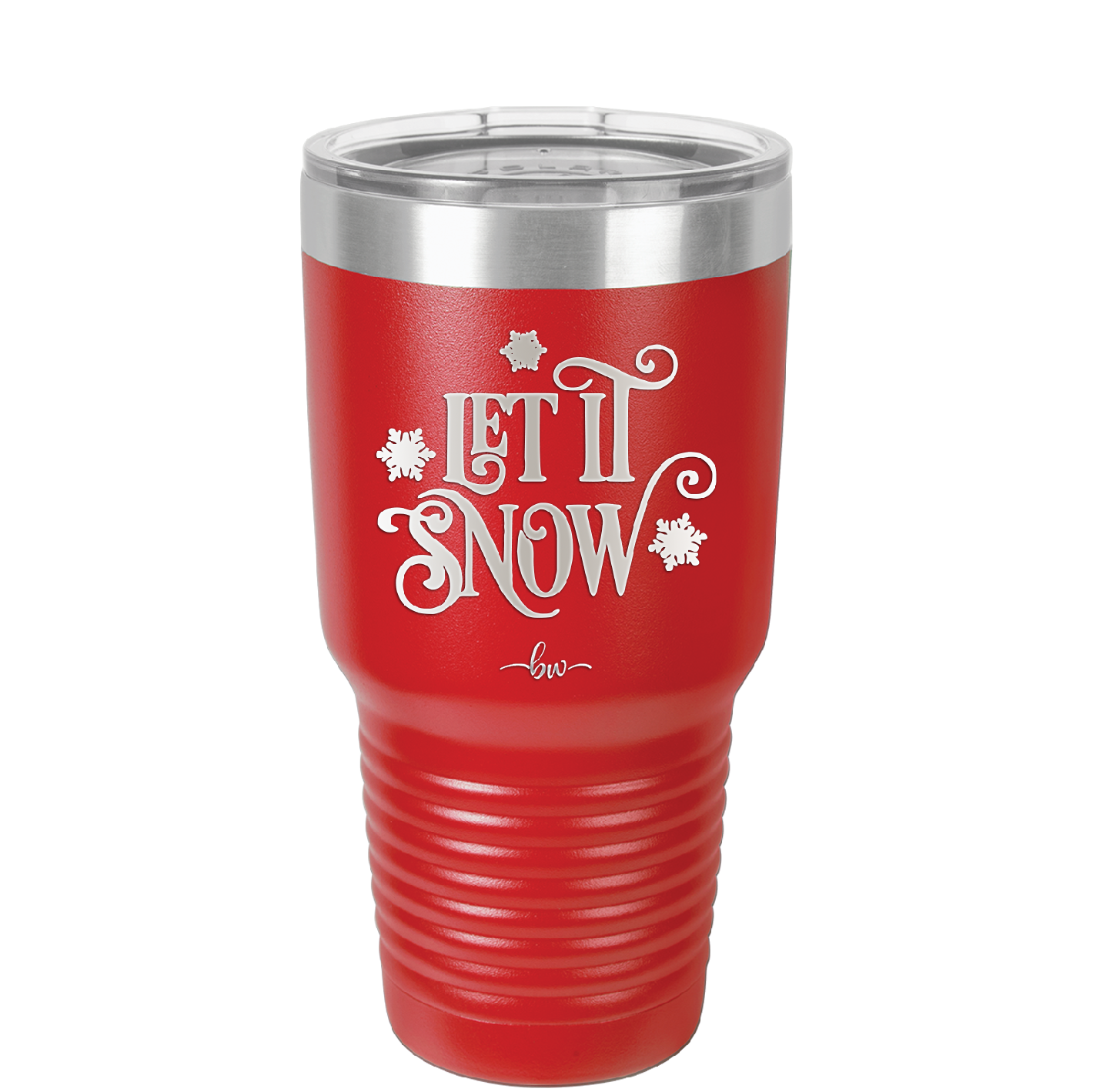 Let it Snow - Laser Engraved Stainless Steel Drinkware - 1218 -