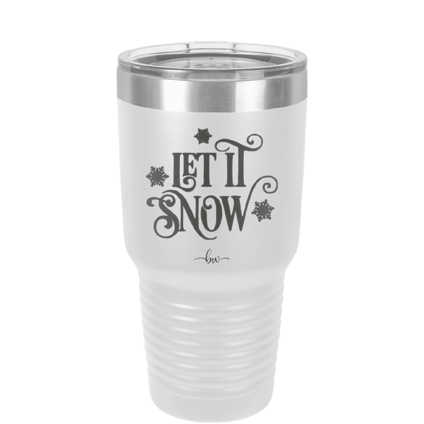 Let it Snow - Laser Engraved Stainless Steel Drinkware - 1218 -