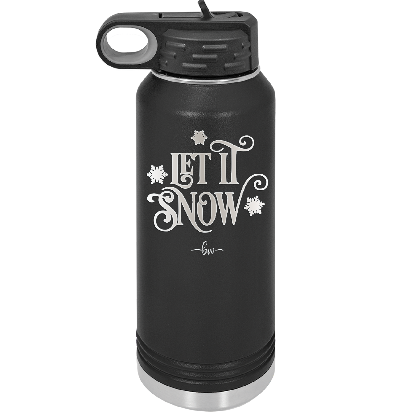Let it Snow - Laser Engraved Stainless Steel Drinkware - 1218 -