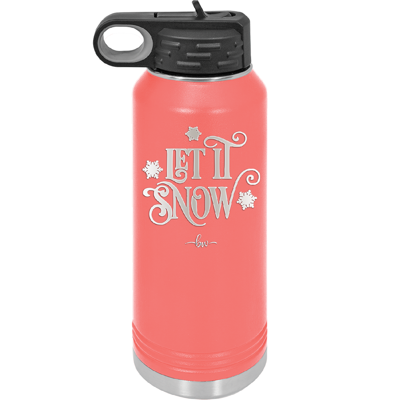 Let it Snow - Laser Engraved Stainless Steel Drinkware - 1218 -