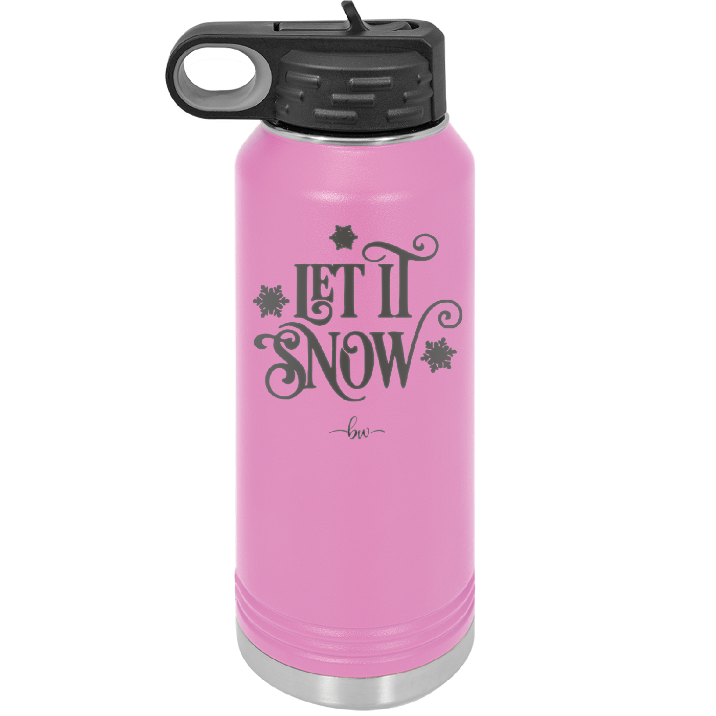 Let it Snow - Laser Engraved Stainless Steel Drinkware - 1218 -