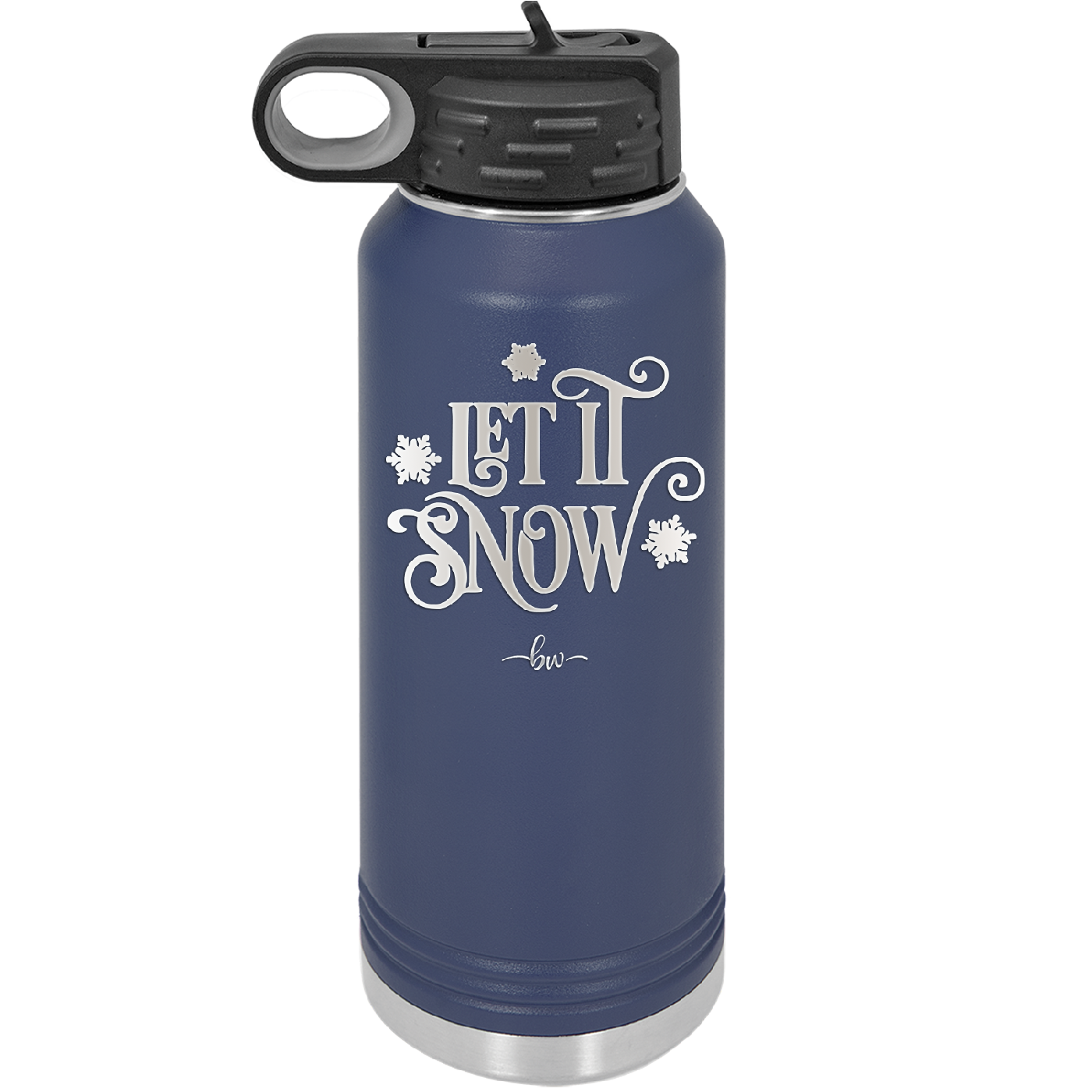 Let it Snow - Laser Engraved Stainless Steel Drinkware - 1218 -