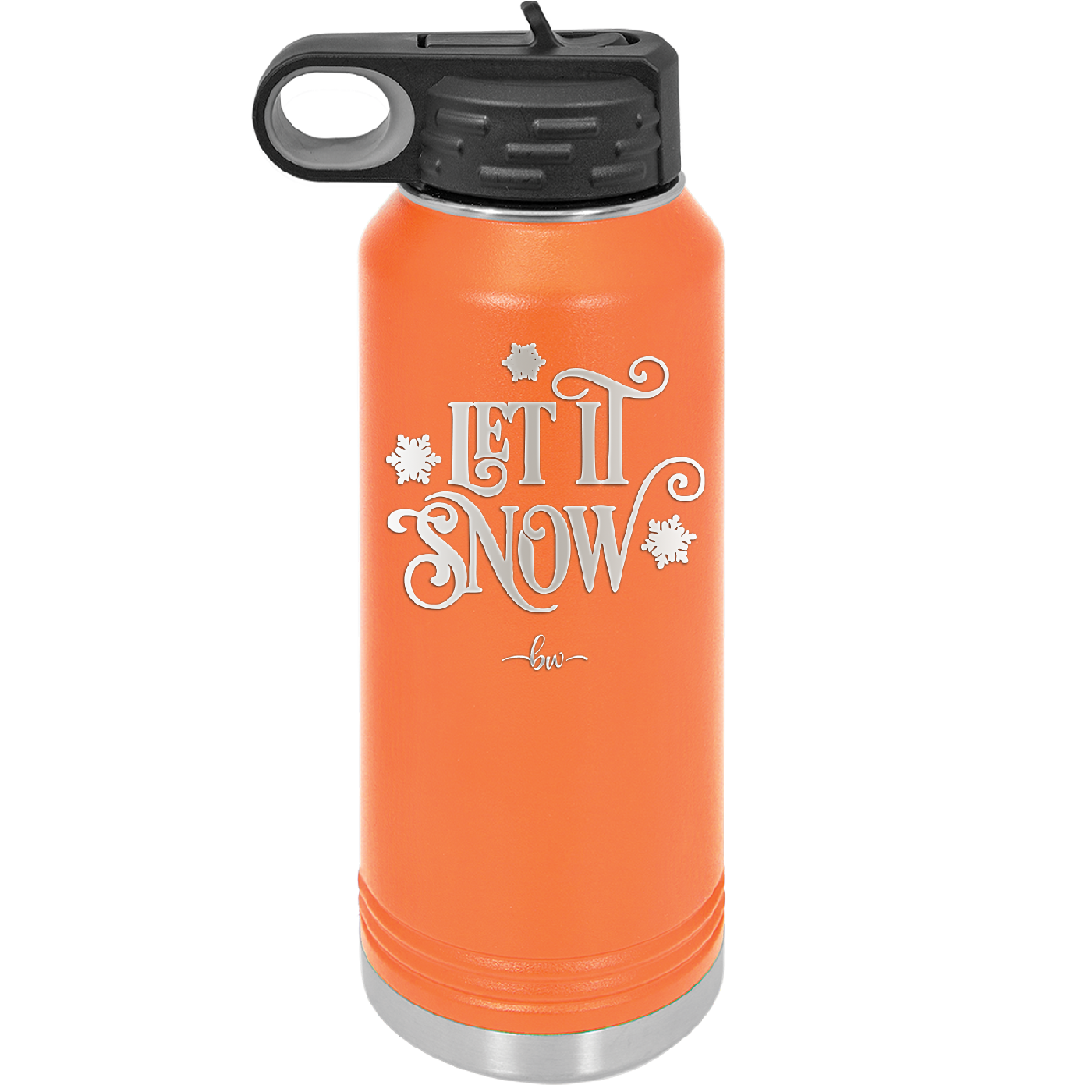 Let it Snow - Laser Engraved Stainless Steel Drinkware - 1218 -