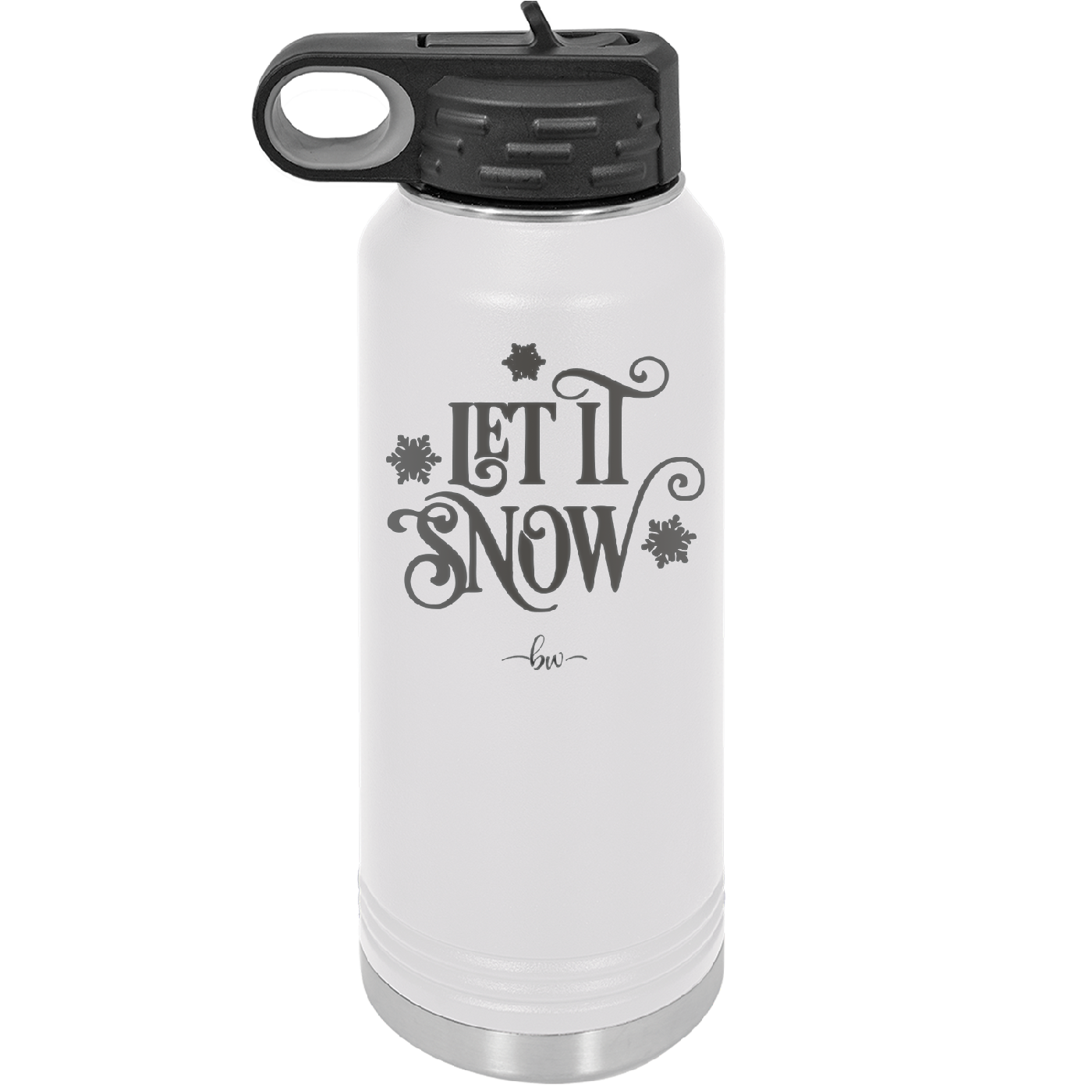 Let it Snow - Laser Engraved Stainless Steel Drinkware - 1218 -