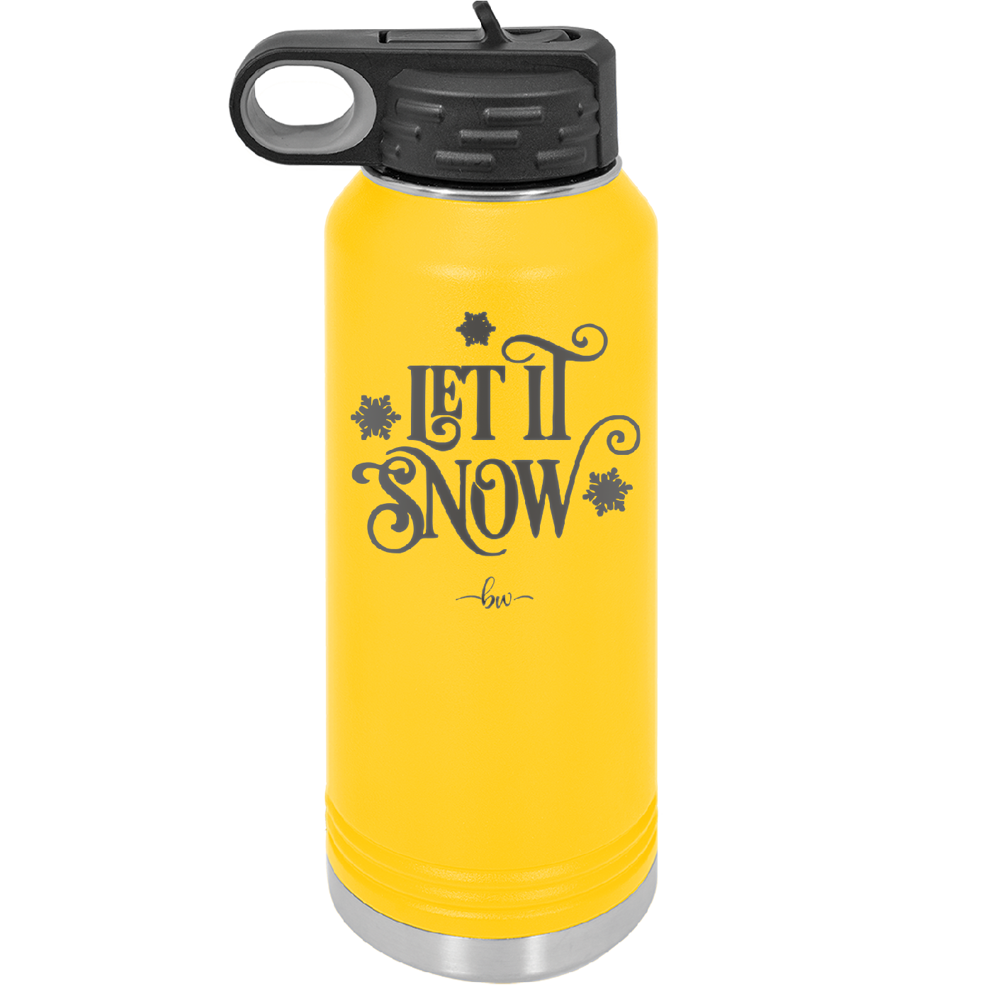 Let it Snow - Laser Engraved Stainless Steel Drinkware - 1218 -