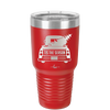 Tis the Season Truck with Christmas Tree- Laser Engraved Stainless Steel Drinkware - 1220 -