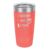 Naughty, Nice, I Tried - Laser Engraved Stainless Steel Drinkware - 1222 -