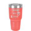 Naughty, Nice, I Tried - Laser Engraved Stainless Steel Drinkware - 1222 -