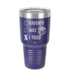 Naughty, Nice, I Tried - Laser Engraved Stainless Steel Drinkware - 1222 -