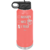 Naughty, Nice, I Tried - Laser Engraved Stainless Steel Drinkware - 1222 -