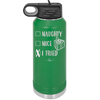 Naughty, Nice, I Tried - Laser Engraved Stainless Steel Drinkware - 1222 -