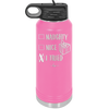 Naughty, Nice, I Tried - Laser Engraved Stainless Steel Drinkware - 1222 -
