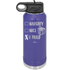 Naughty, Nice, I Tried - Laser Engraved Stainless Steel Drinkware - 1222 -