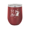 Penguin Pulling Sled with Christmas Gift - Laser Engraved Stainless Steel Drinkware - 1223 -