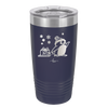 Penguin Pulling Sled with Christmas Gift - Laser Engraved Stainless Steel Drinkware - 1223 -