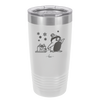 Penguin Pulling Sled with Christmas Gift - Laser Engraved Stainless Steel Drinkware - 1223 -