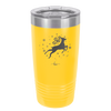 Flying Reindeer with Snowflakes Christmas - Laser Engraved Stainless Steel Drinkware - 1224 -
