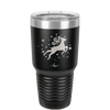 Flying Reindeer with Snowflakes Christmas - Laser Engraved Stainless Steel Drinkware - 1224 -