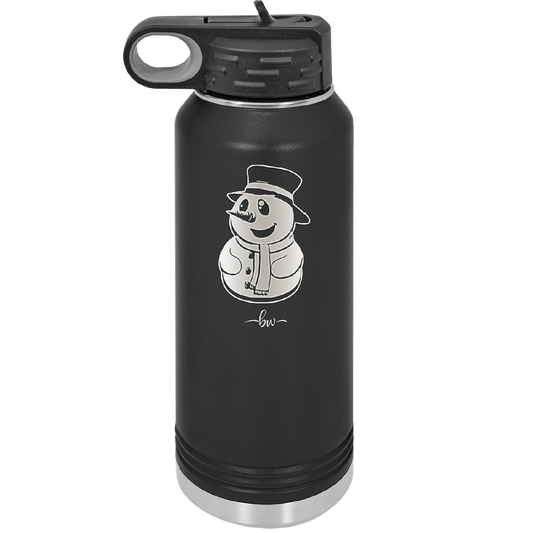 Snowman - Laser Engraved Stainless Steel Drinkware - 1225 -