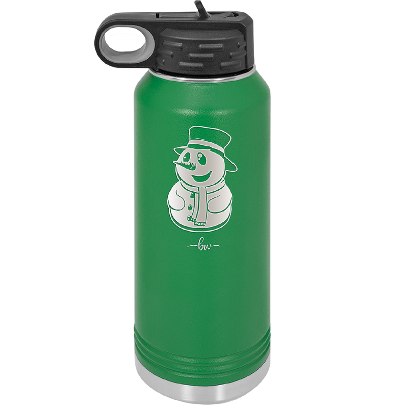 Snowman - Laser Engraved Stainless Steel Drinkware - 1225 -