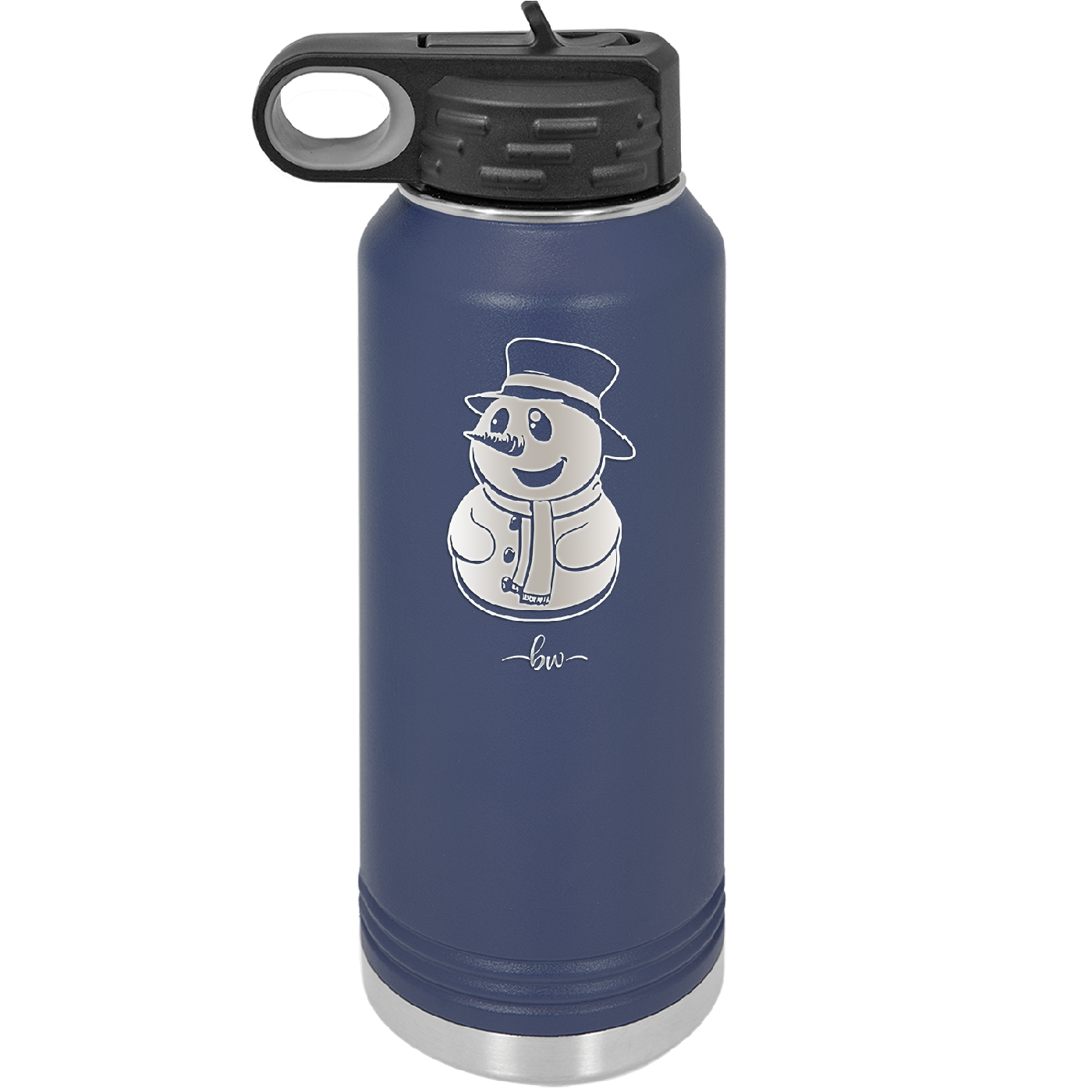 Snowman - Laser Engraved Stainless Steel Drinkware - 1225 -